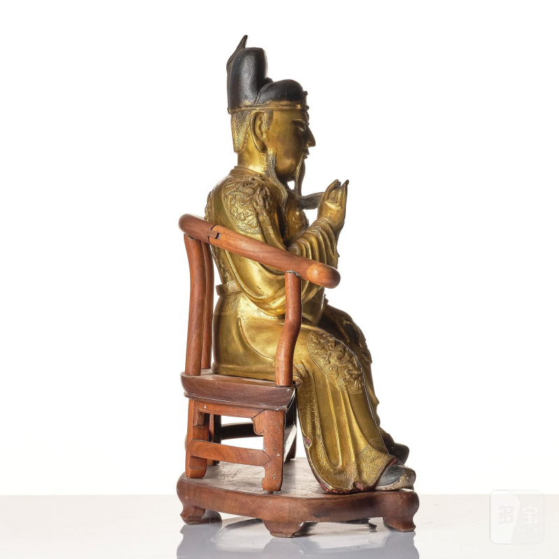 A large well cast figure of Guandi, - 图5